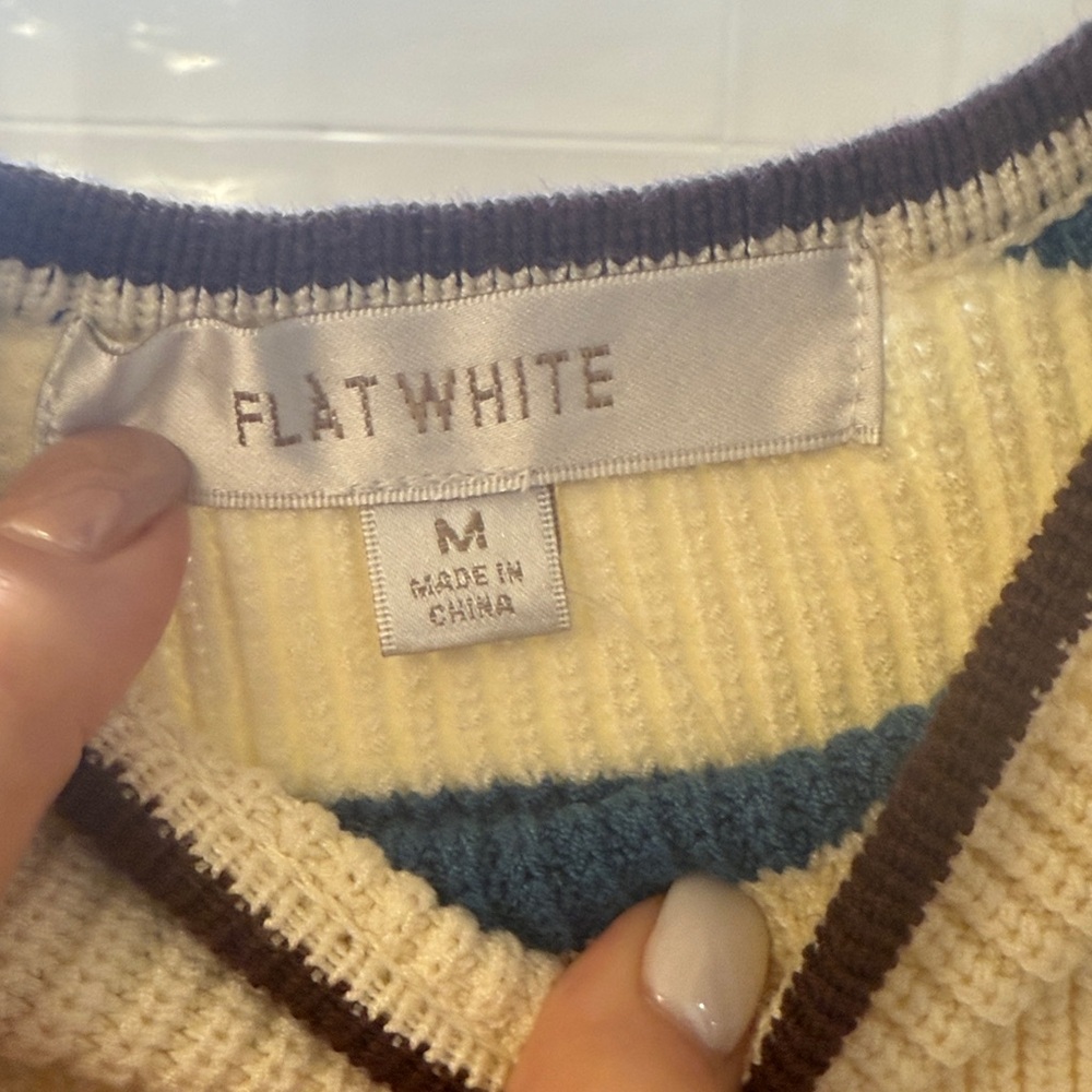 Striped Knit Women Shorts and matching Tank Top.  Size Med NWOT - Picture 2 of 4